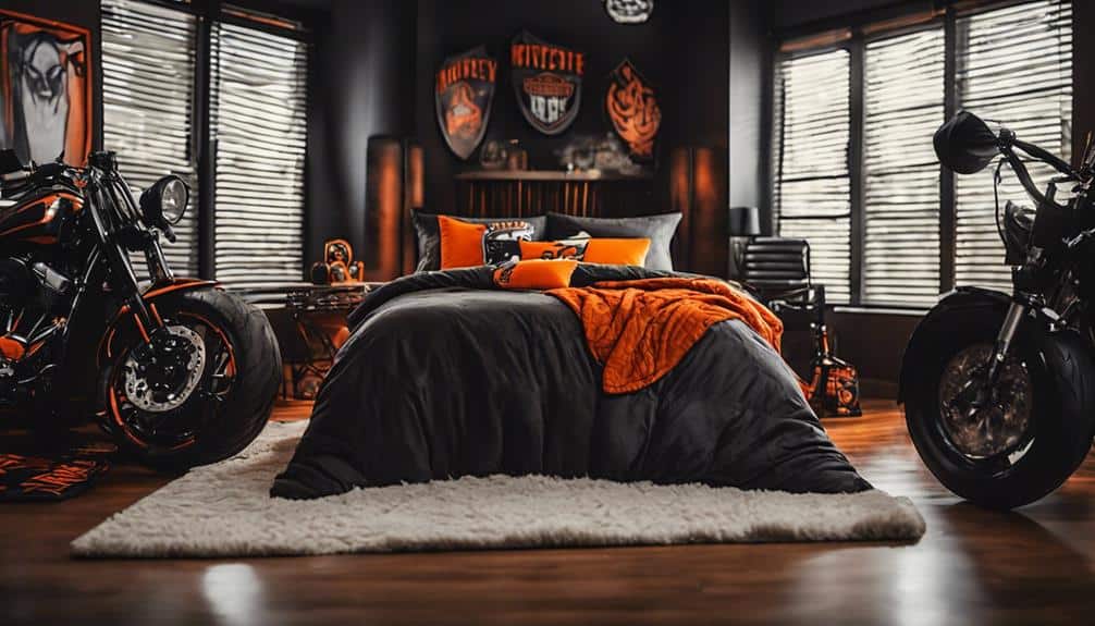 harley davidson queen comforter