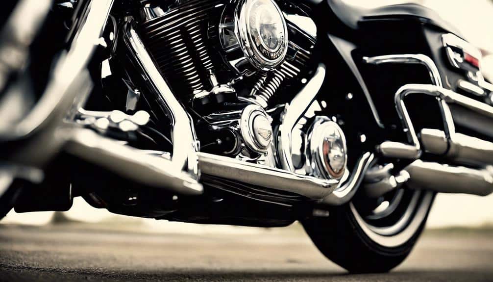 length of 2007 road king exhausts